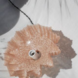 Suspension glass of clichy pink art deco