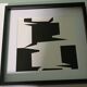Tableau Vintage Art Optique - Victor Vasarely "Phantom" - Frame 40x40cm