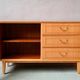Small Scandinavian buffet from the 50s-60s in light oak.