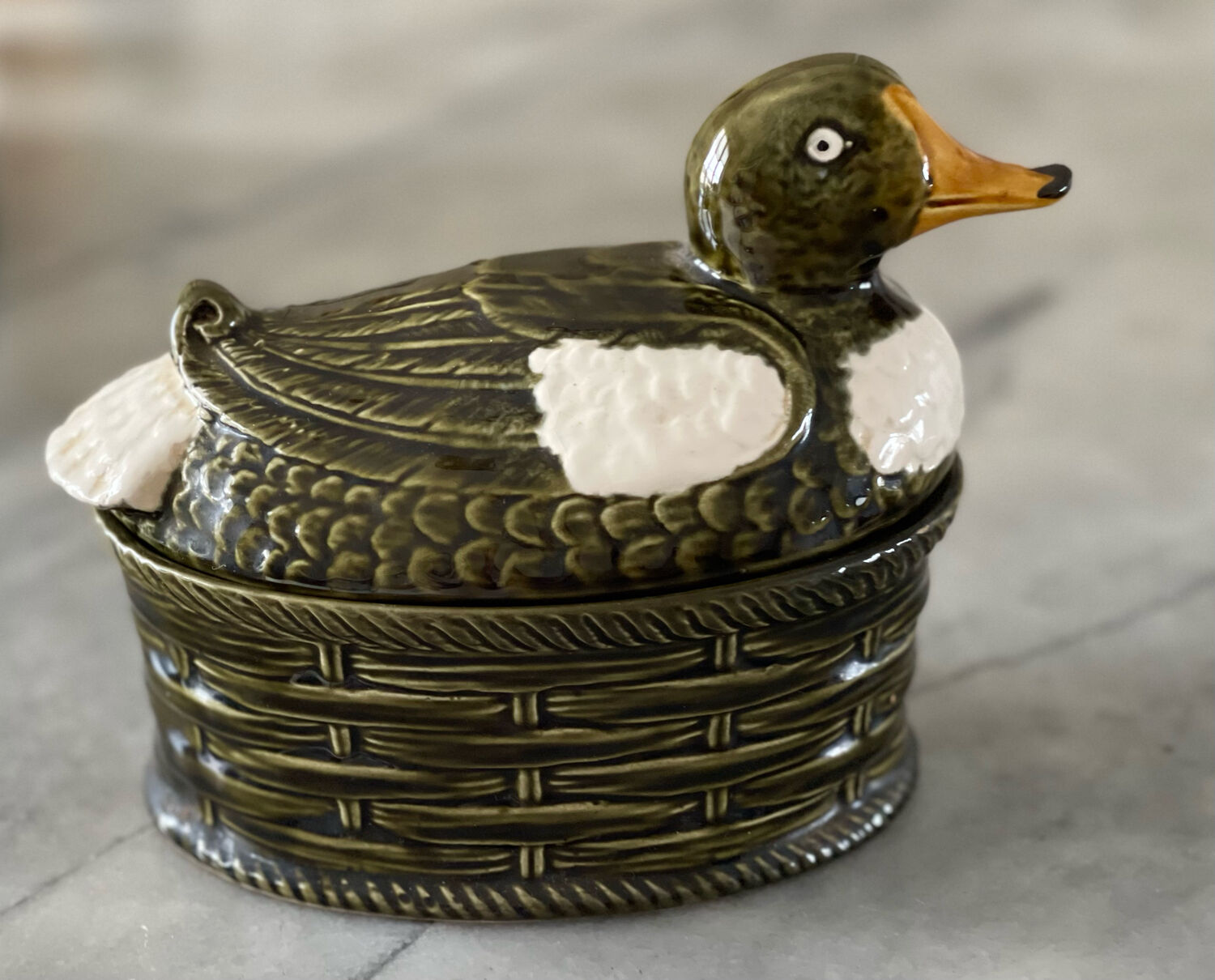 Terrine dish in slip