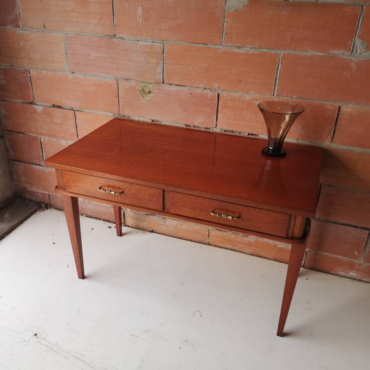 Bureau Console Moderniste en Acajou – Dans le goût de Maxime Old Années 40