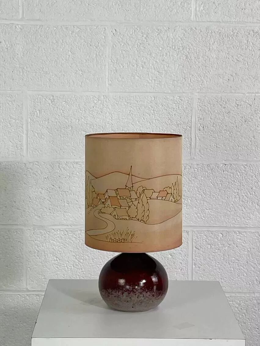 Lampe vintage en céramique