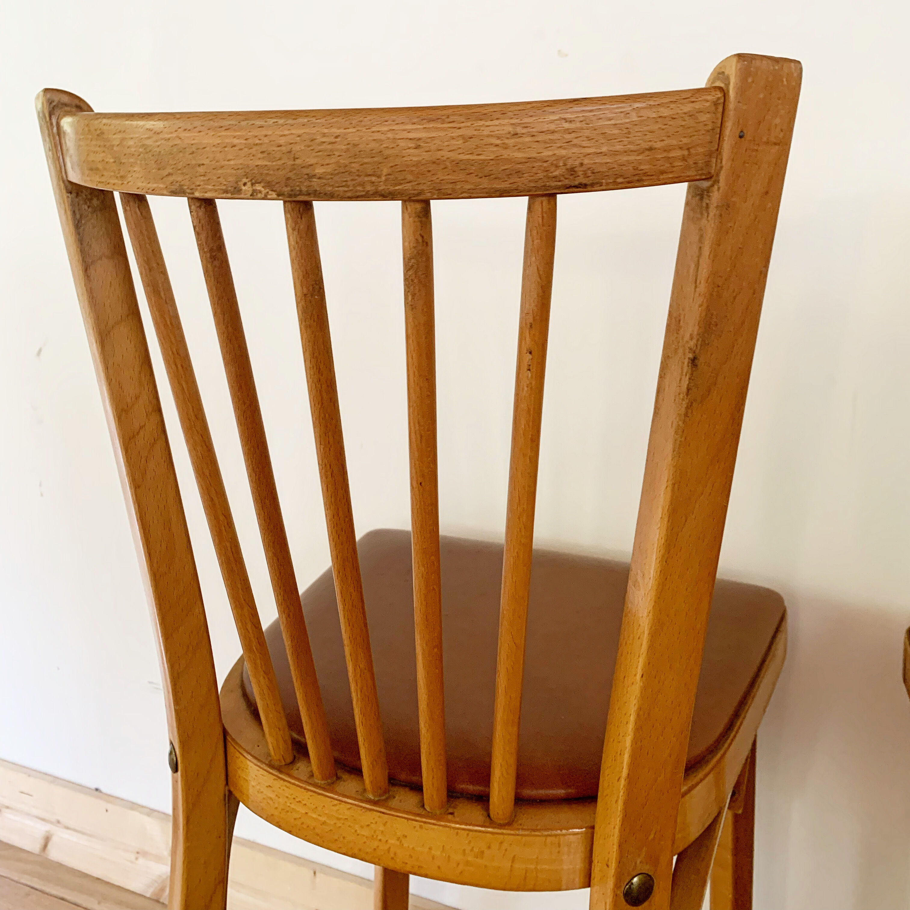 Pair of Baumann bistro chairs