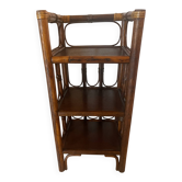 Étagère rotin vintage