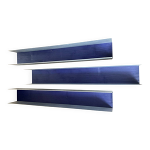 Série 3 étagères bibliothèque - aluminium