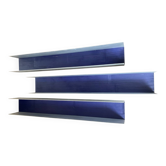 Series 3 contemporary wall-mounted bookcase shelves in aluminum and wood