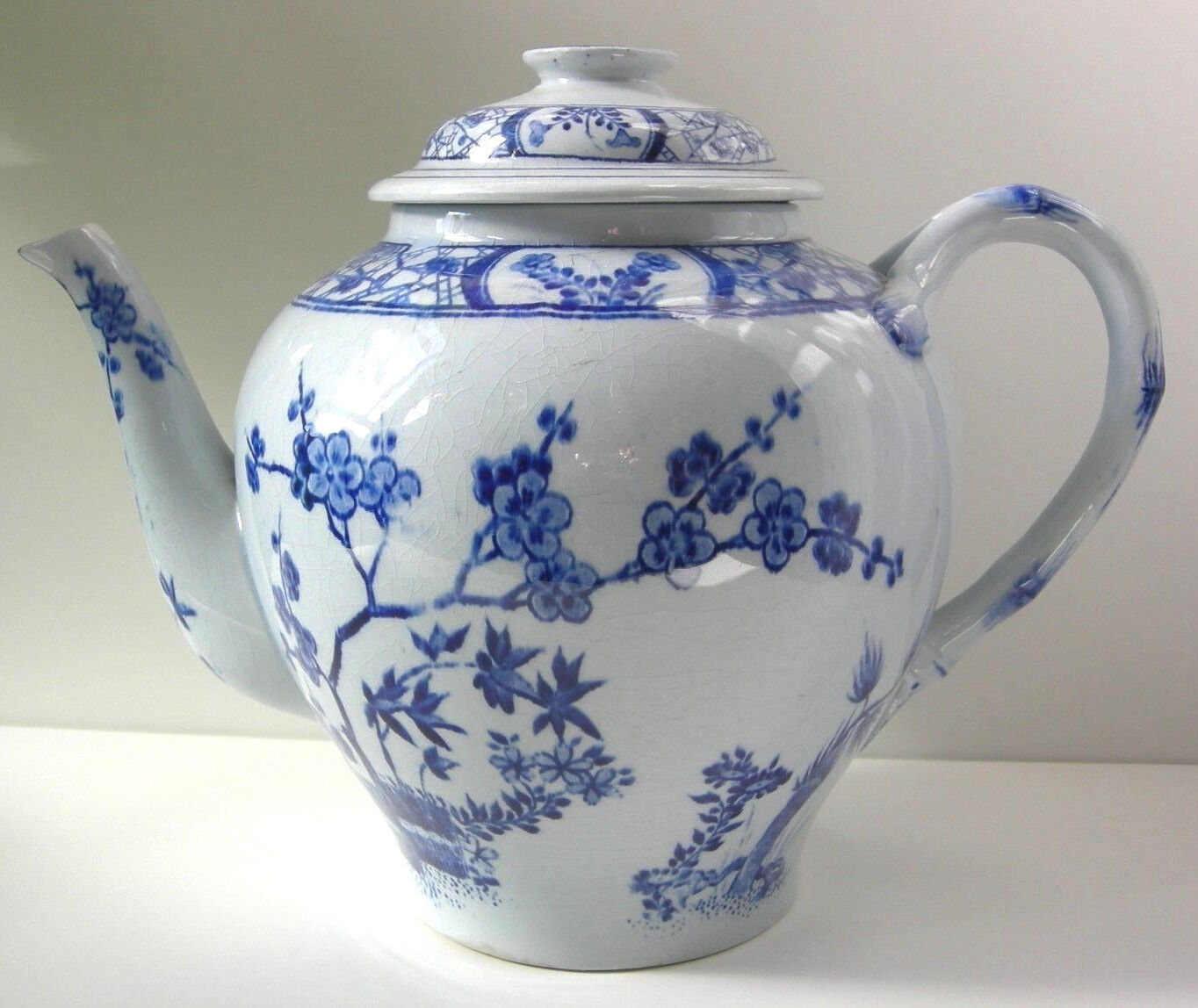 Rare teapot art nouveau 1880 creil montereau model japan