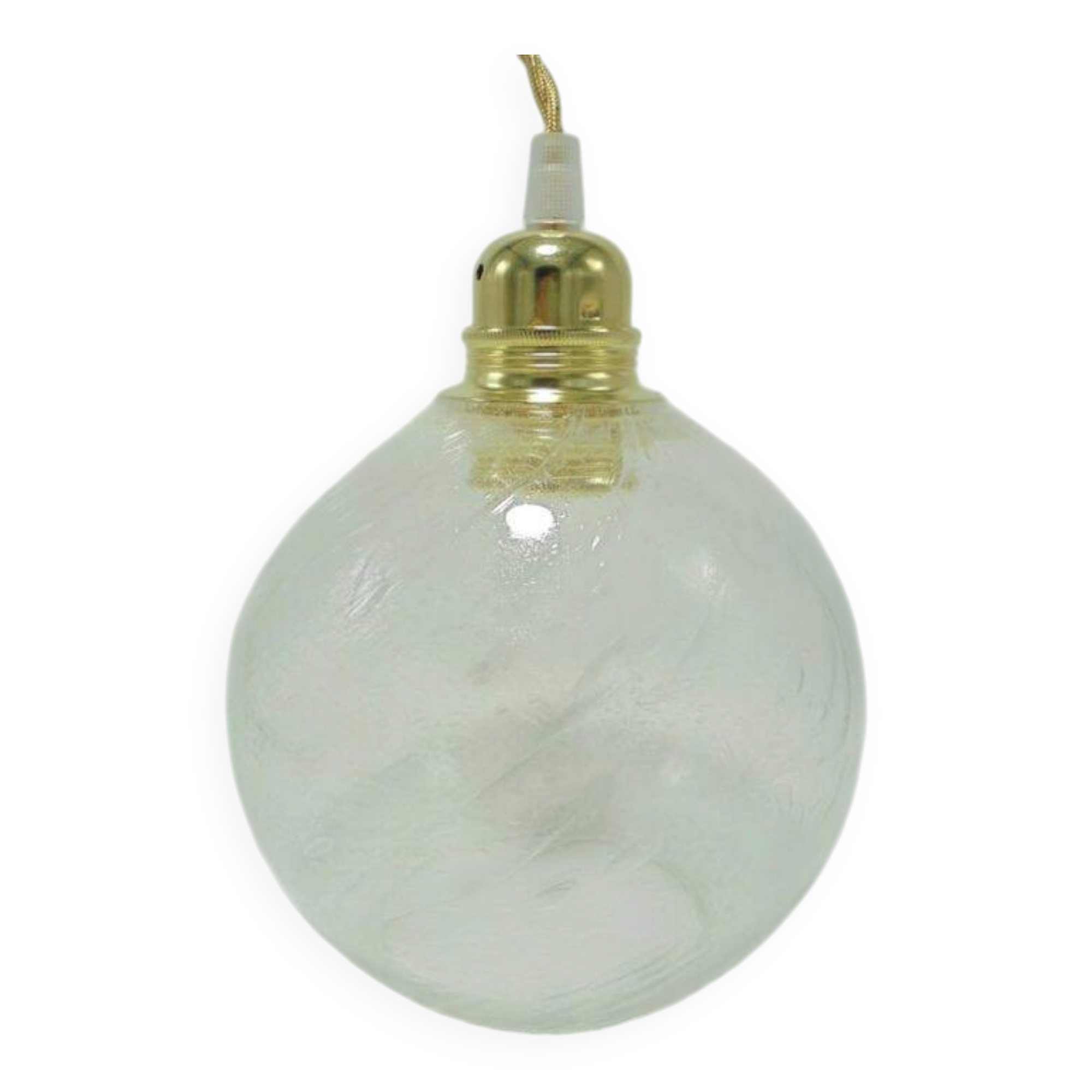 Bubbled glass pendant light