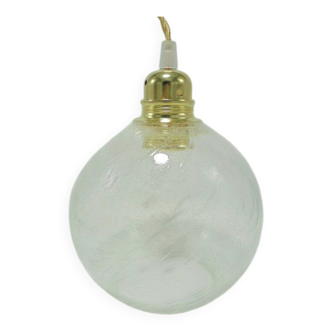 Suspension en verre bullé