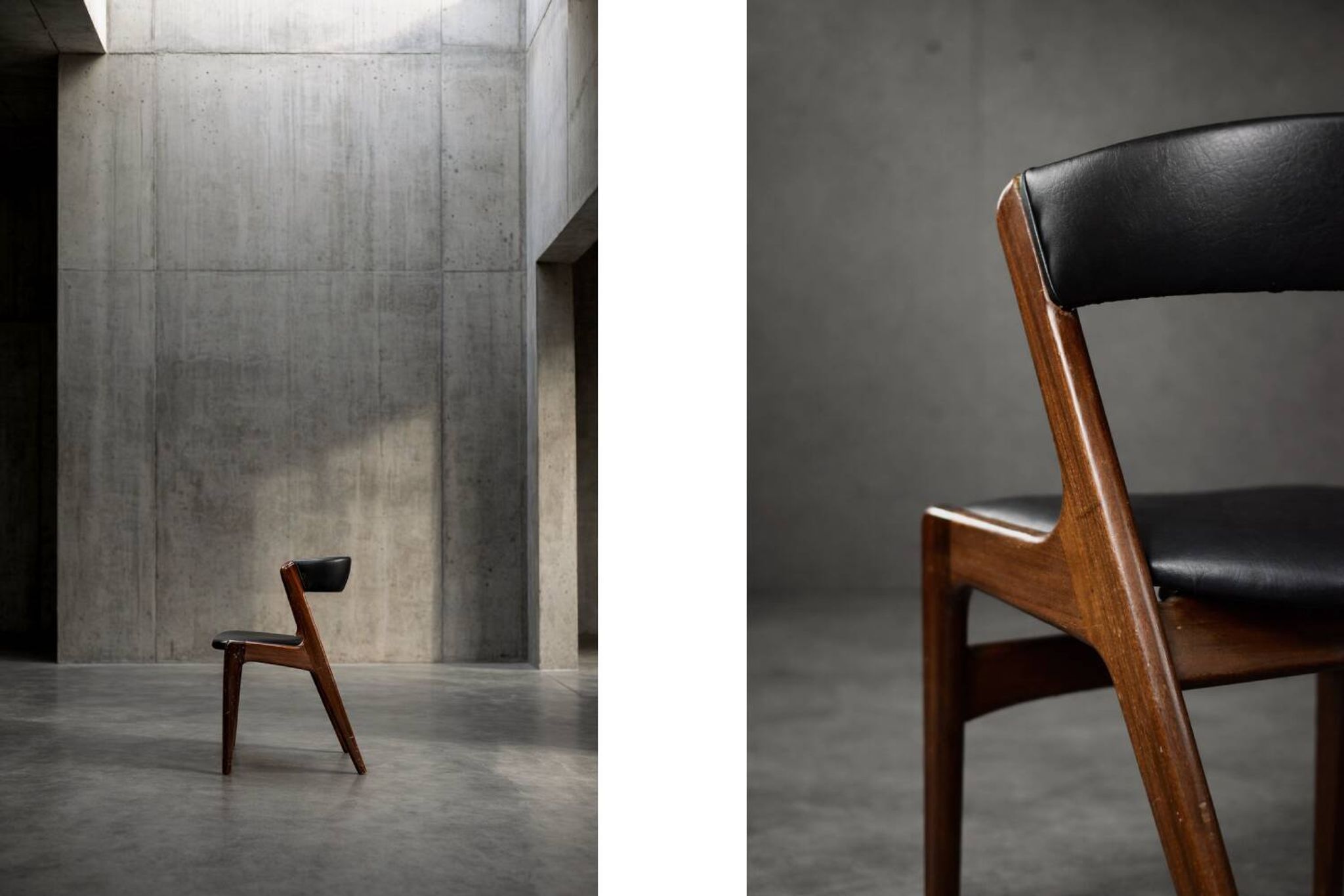 Mid-Century Danish Modern Teak Office Chair Model Fire by Kai Kristiansen