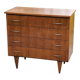 Vintage chest of drawers from the 50s/60s in oak 4 drawers feet bobbin
