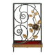 Porte-parapluie en fer forgé Art Déco avec décoration florale, France, années 1930