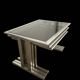 1970 brushed steel nesting tables