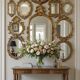 Gilded Mirror XX France Vintage Decoration Classic Gilded Wooden Frame