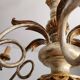 Antique gilded silver chandelier Florentine Rococo Louis XV Italy