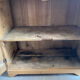Antique Parisian sideboard with patinated wood / jam cabinet