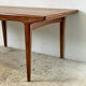 Scandinavian dining table extendable vintage 60's