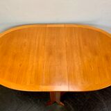 Vintage folding gateleg dining table teak