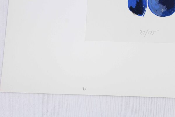 Lithographie de René Myhra 1960