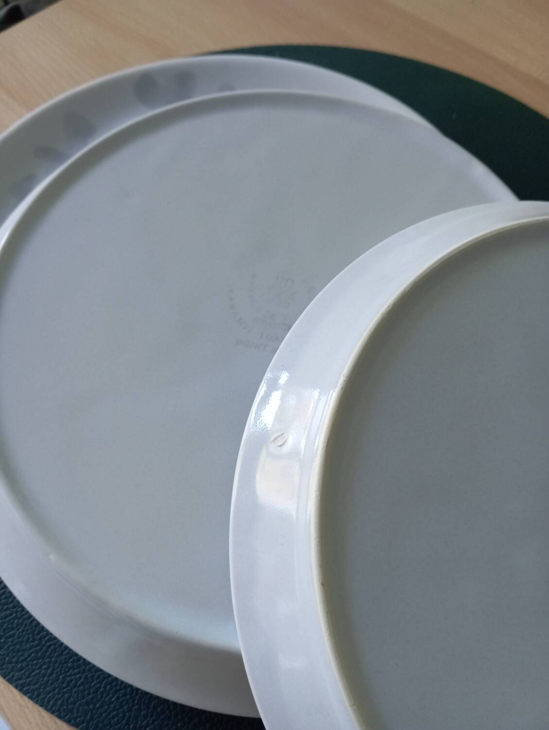 6 St Amand oyster/shellfish slushie plates, 1950s