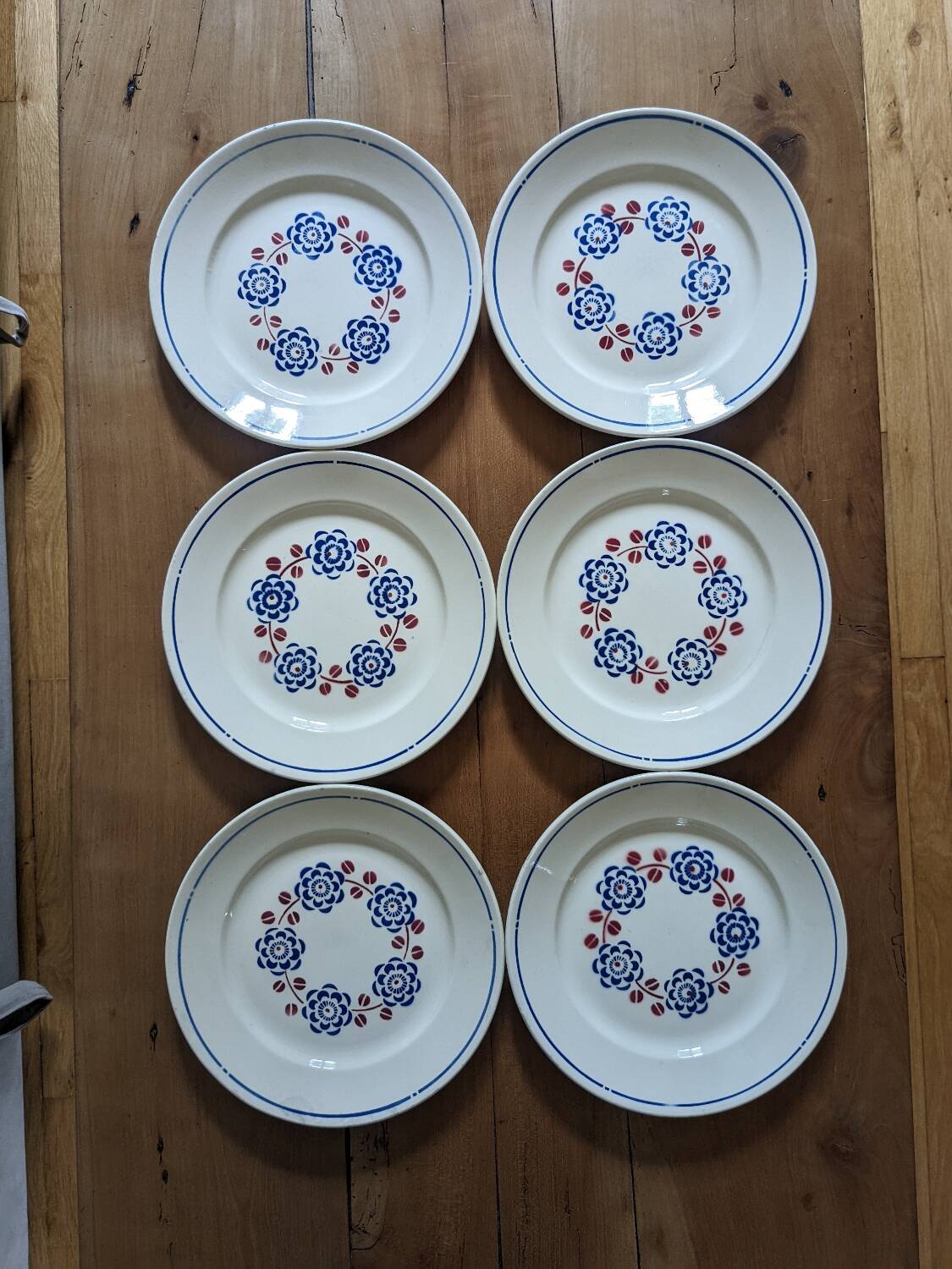 Six Badonviller Bagatelle flat plates