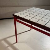 Custom dining table "steel and earthenware"