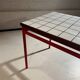 Custom dining table "steel and earthenware"