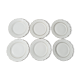 Lot of 6 dessert plates Porcelaines Lourioux