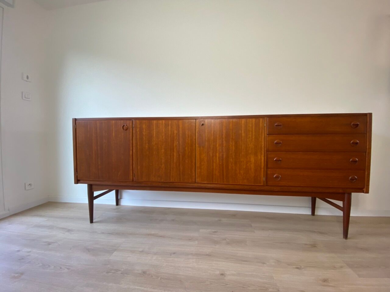 Scandinavian teak row