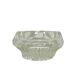 Salt cellar, Art Deco, transparent glass, Ząbkowice, Poland, 1930s.