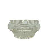 Salt cellar, Art Deco, transparent glass, Ząbkowice, Poland, 1930s.