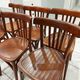 Suite de 6 chaises de Bistrot vintage années 1950