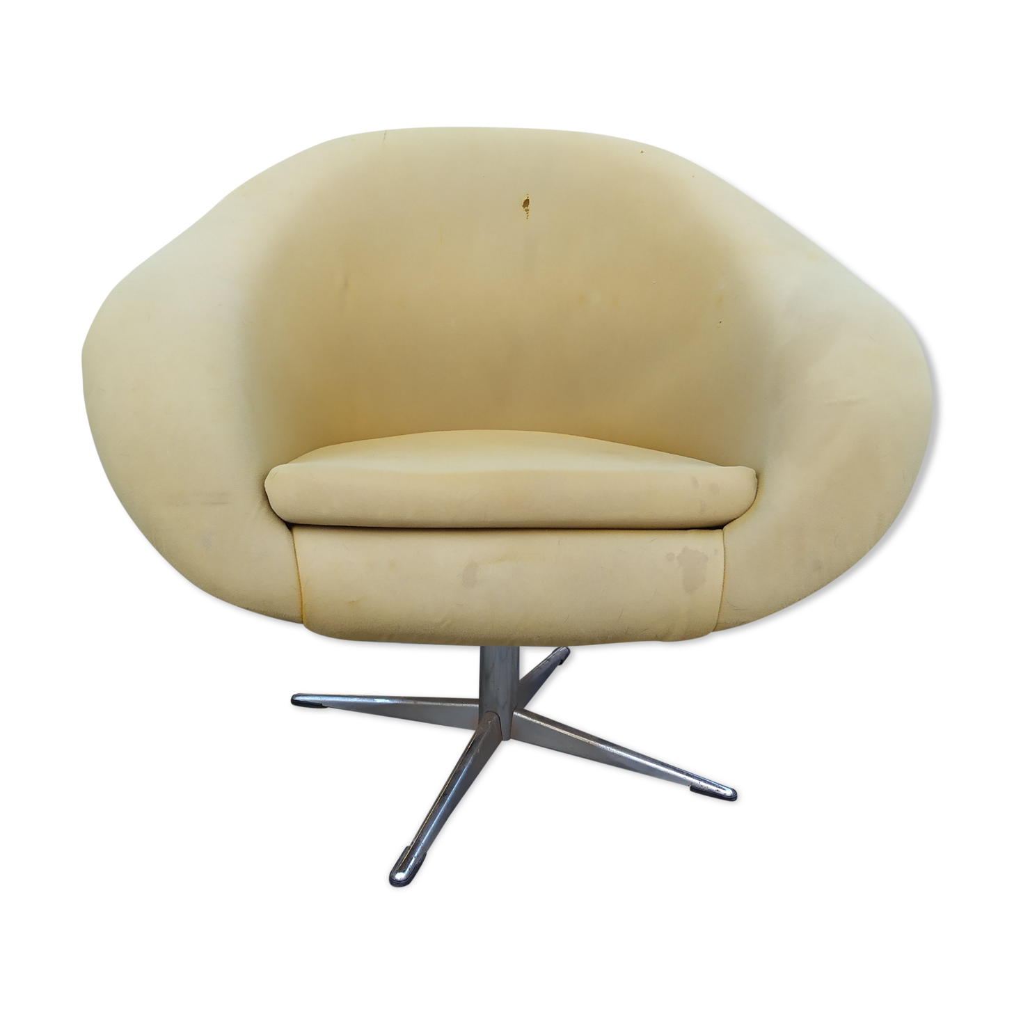 60s design swivel shell chair