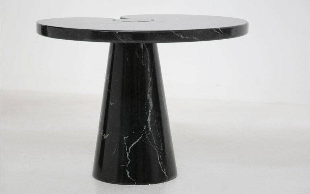 Black Marble Eros Coffee Tables by Angelo Mangiarotti for Skipper, 1980s, Set of 2
