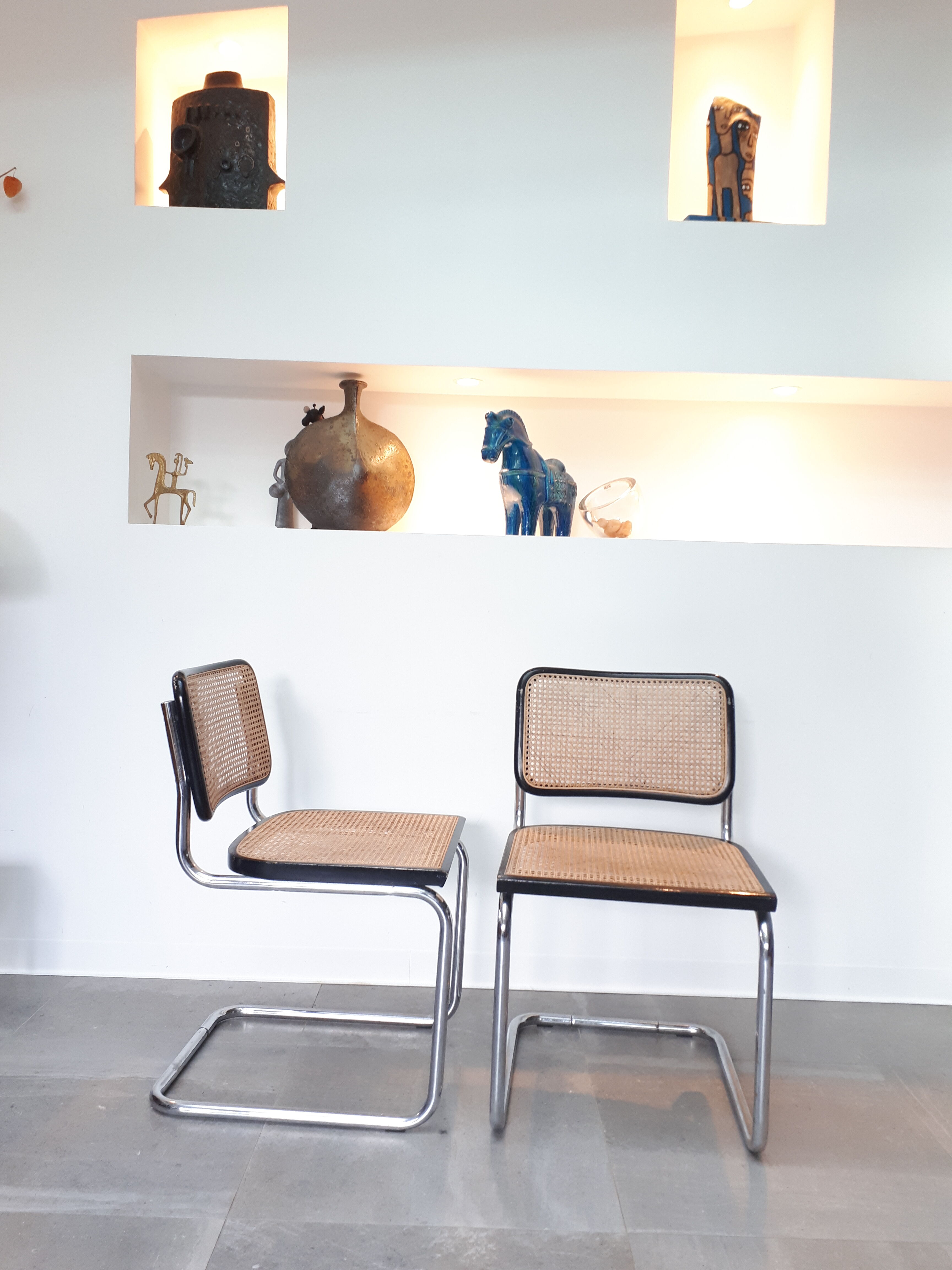Paire de chaises Cesca par Marcel Breuer