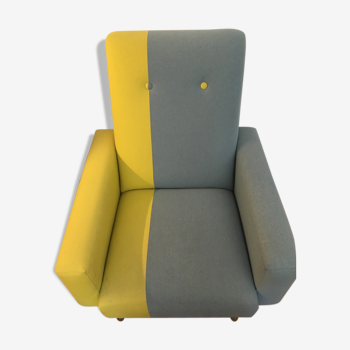 Armchair comfortable vintage two-tone