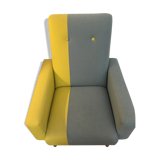 Armchair comfortable vintage two-tone