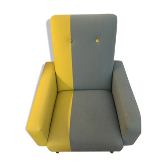 Armchair comfortable vintage two-tone