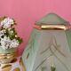 Table lamp globe vintage art deco glass