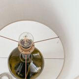 Lampe dame jeanne et lin