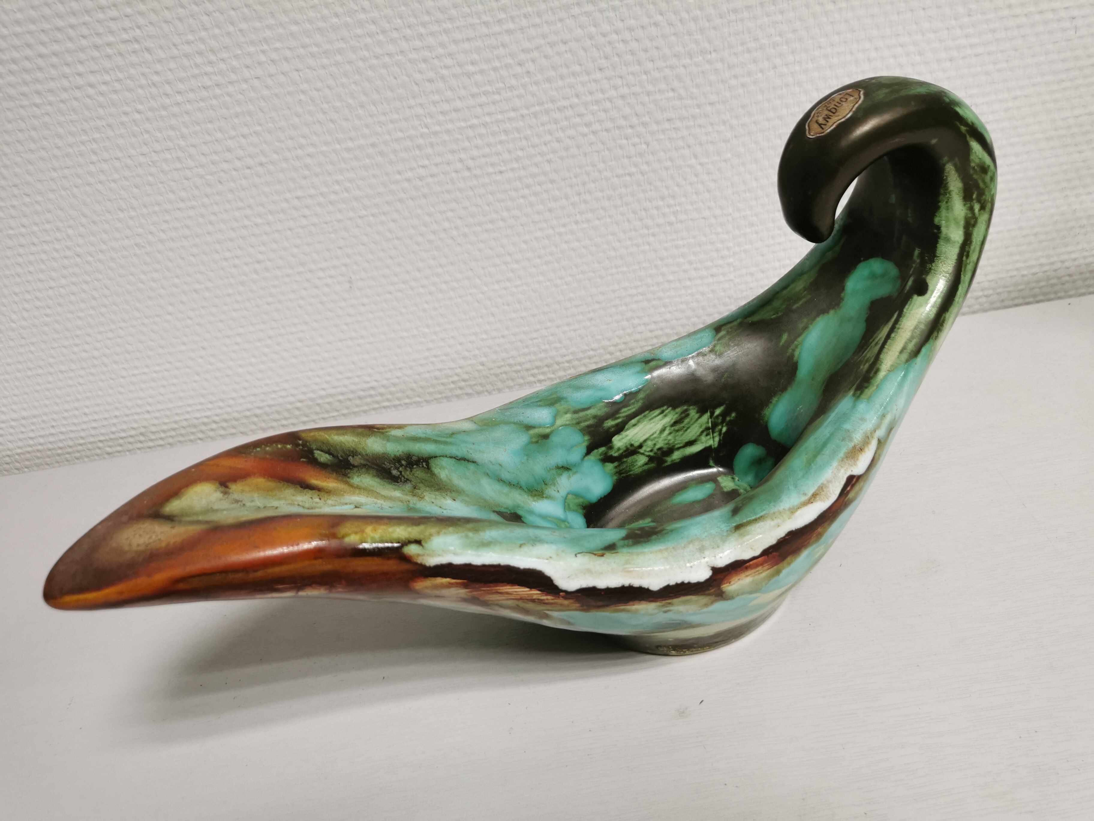 Cup / Vacuum vintage ceramic pocket LONGWY