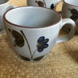 Lot de 5 tasses en grès