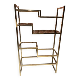 Gold metal shelf