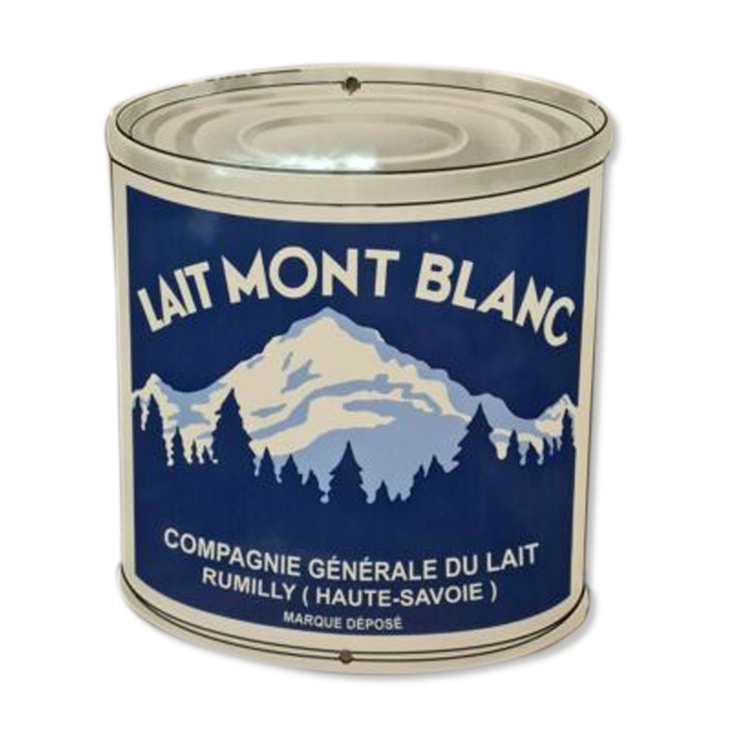 mont blanc enamelled plate