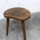 Tabouret tripode 1960 artisanal h43cm