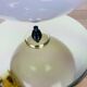 Applique laiton et globe opaline