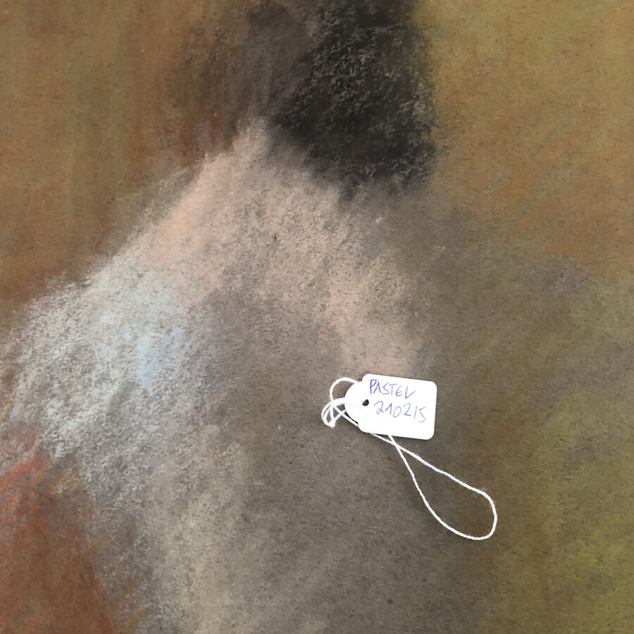 Pastel sur papier épais