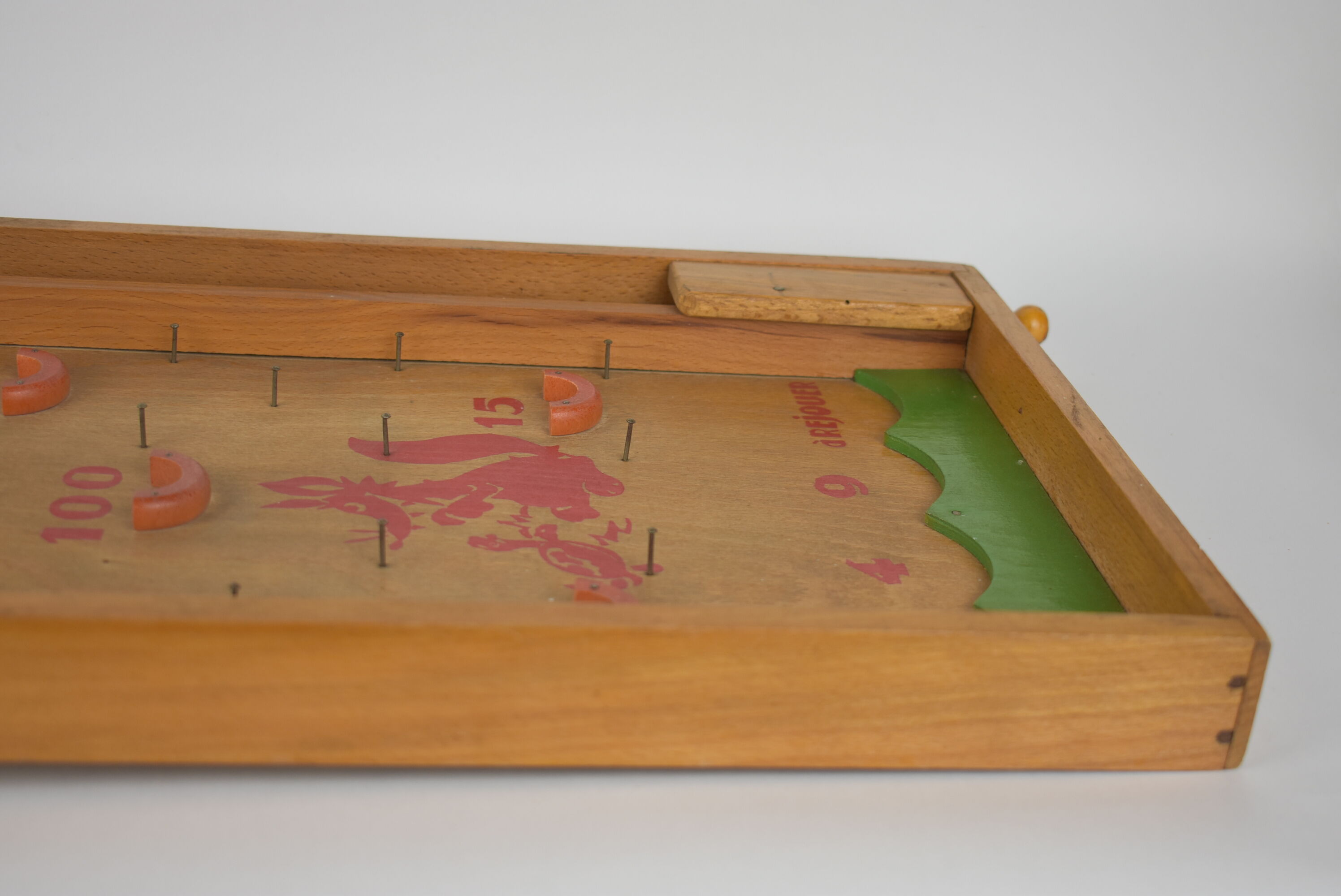 old wooden pinball