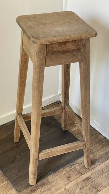 Vintage Oak Workbench Stool