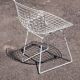 Chaise Wire blanche par Harry Bertoia pour Knoll